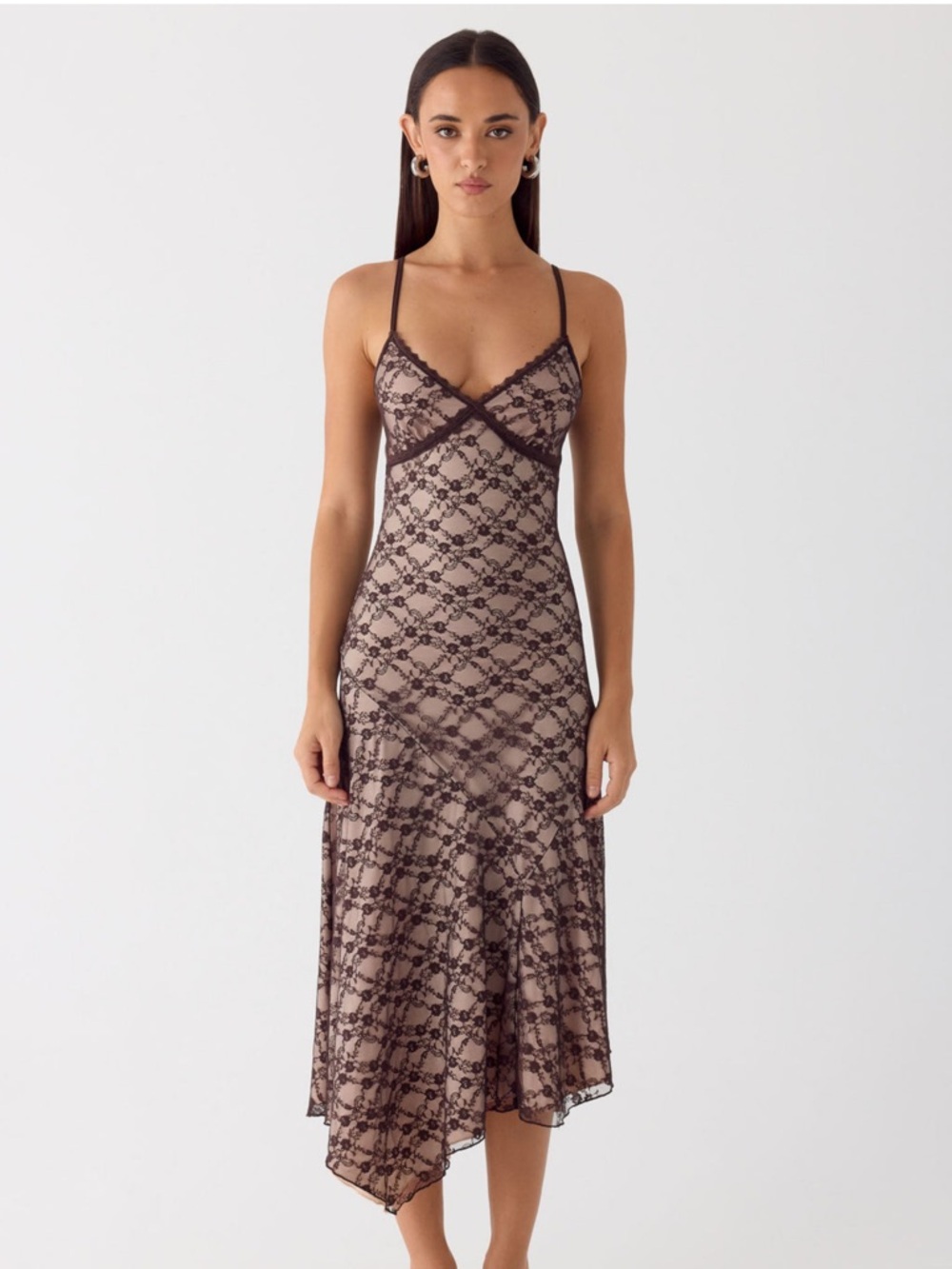 Peppermayo Amelia Midi Dress - Chocolate
